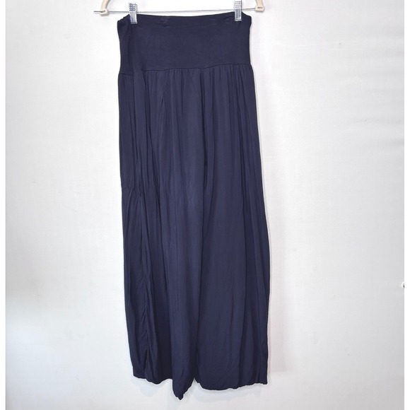 Tempo Paris Blue Palazzo Lounge Pants Womens‎ Size XL Wide Leg Stretch Waist - Picture 5 of 9